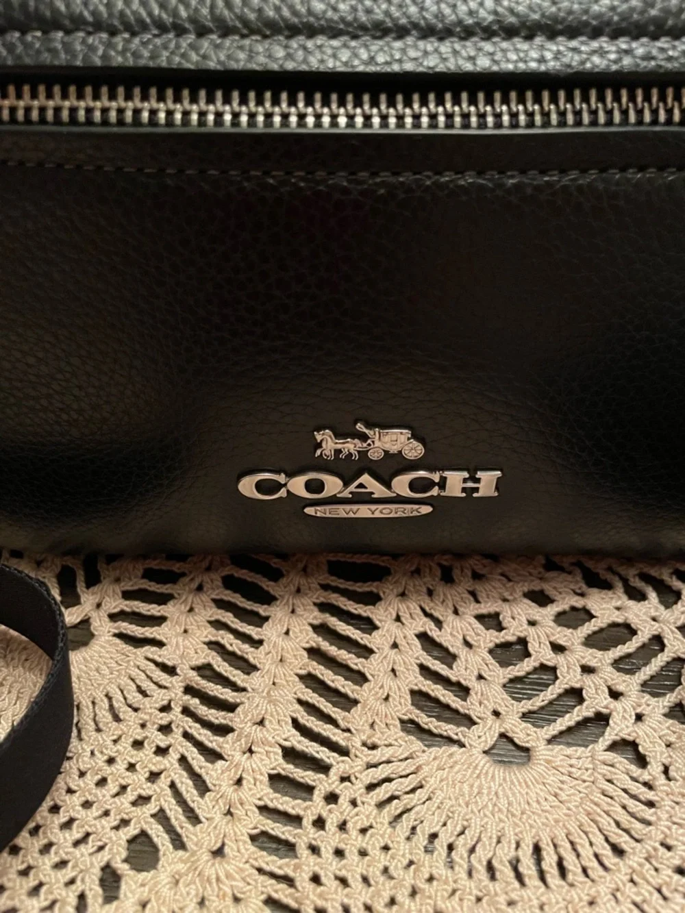 Coach Elias Belt Bag Black Leather NWT - Picture 3 of 10